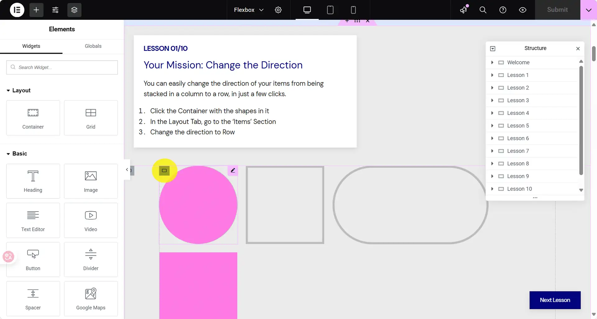 elementor demo